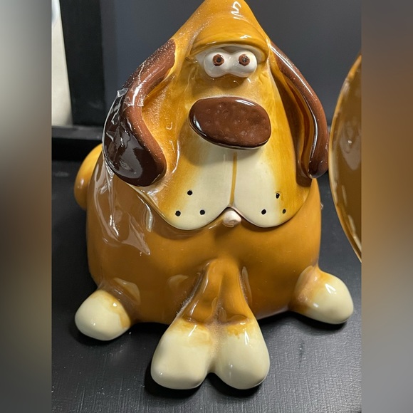 Douglas By Russ Berrie Dog Coffee Mug & 2 Jars Trinket Sugar Tea Anthropomorphic - Picture 2 of 11